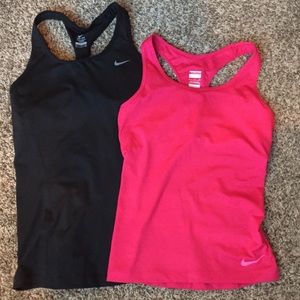Set of Two Nike Workout Tanks - Size Small